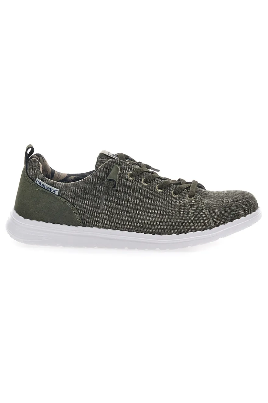 Sneakers In Tela Verde Scuro Carrera 11102D