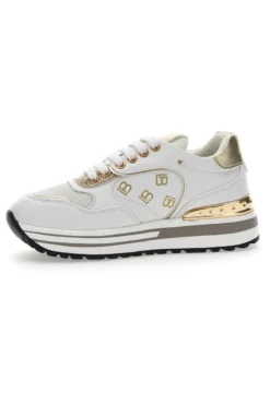 Sneakers Laura Biagiotti 8370 Bianche Oro