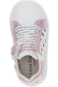 Sneakers Laura Biagiotti 8430 Bianche e Rosa