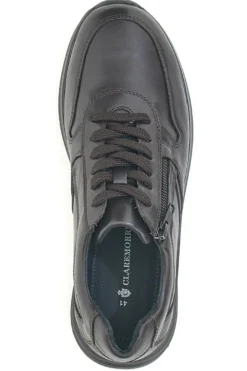 Sneakers marroni in pelle con zip laterale Claremorris 23066510
