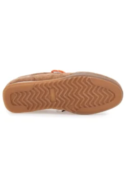 Sneakers marroni in vera pelle con doppi lacci Pittarello Capsule BT251278010