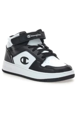 Sneakers mid bianche e nere con strappo Champion RD18 2 MID B PS