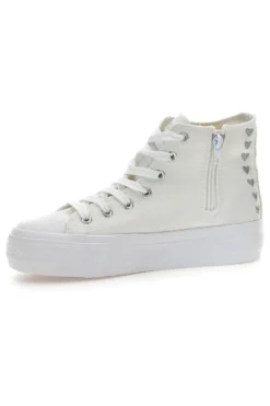 Sneakers Mid-Cut Bianche Con Platform Energy 117