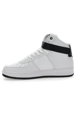 Sneakers Mid-Cut Bianche e Nere Leone 47