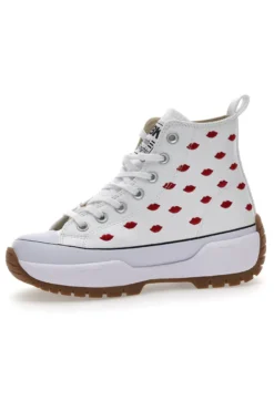Sneakers Mid-Cut British Knights Kaya Mid Fly Bianche