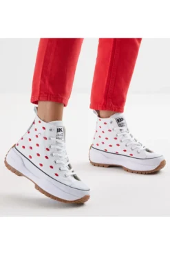 Sneakers Mid-Cut British Knights Kaya Mid Fly Bianche