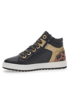Sneakers Mid-Cut Nere e Oro Laura Biagiotti 8706