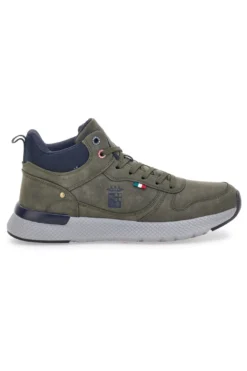 Sneakers mid verdi con suola running Marina militare MM2310