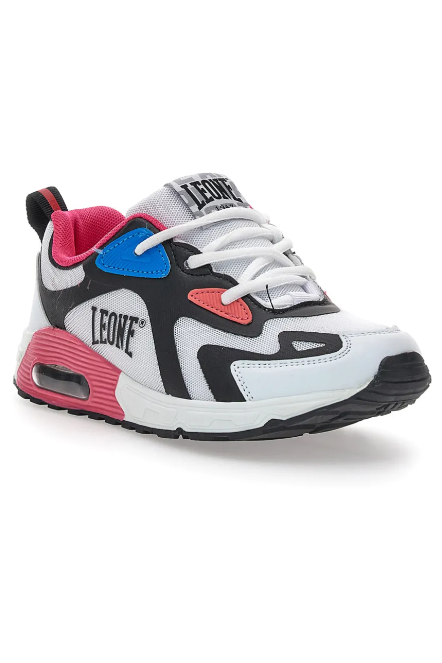 Sneakers Multicolor Con Logo Laterale Leone W0508