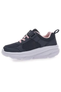 Sneakers Navy con Lacci Elastici e Logo Rosa CHAMPION HRO G PS Low Cut Shoe