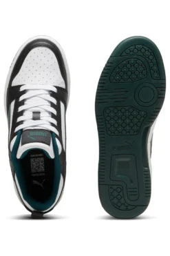 Sneakers Nere Bianche e Verdi Puma Rebound V6 Low Jr