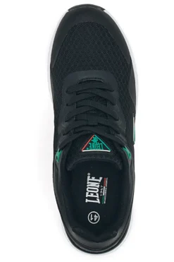 Sneakers Nere Con Chiusura Lacci Leone M0518