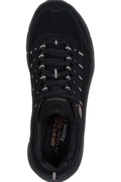 Sneakers Nere con Dettagli Glitter SKECHERS D'LUX WALKER 2.0 GOLDEN STEP
