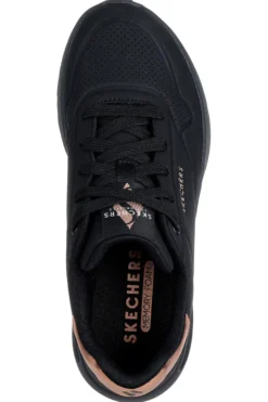 Sneakers nere con dettaglio rame e suola platform Skechers Uno Lite Shimmer Along