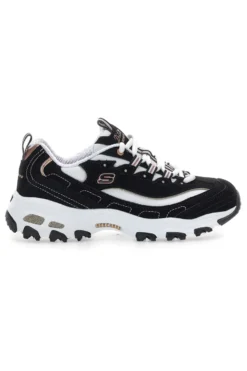 Sneakers nere con dettagli rose gold e Memory Foam Skechers D'Lites Devoted Fan
