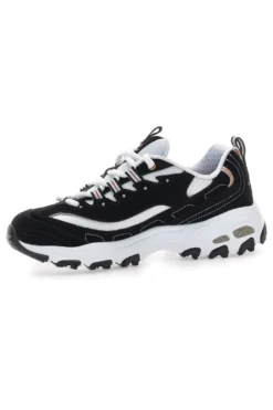 Sneakers nere con dettagli rose gold e Memory Foam Skechers D'Lites Devoted Fan