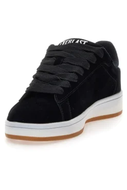 Sneakers nere con effetto velluto e profilo bianco Everlast EV087