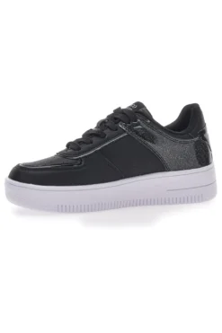 Sneakers Nere Con Flatform Coveri Amber Microfiber Metal