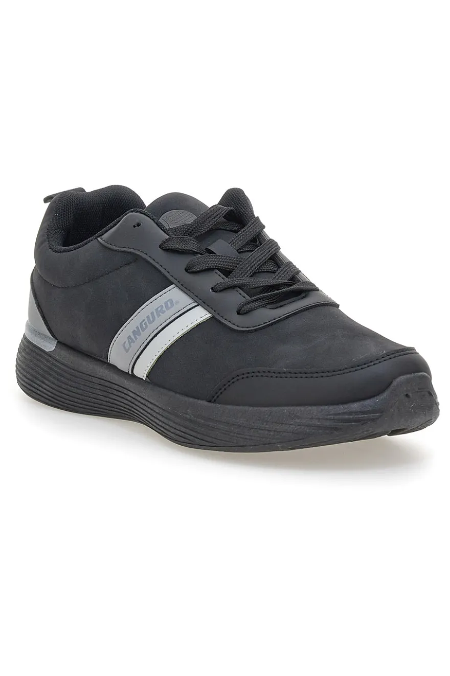 Sneakers nere con inserti grigi e suola flessibile Canguro CA1241