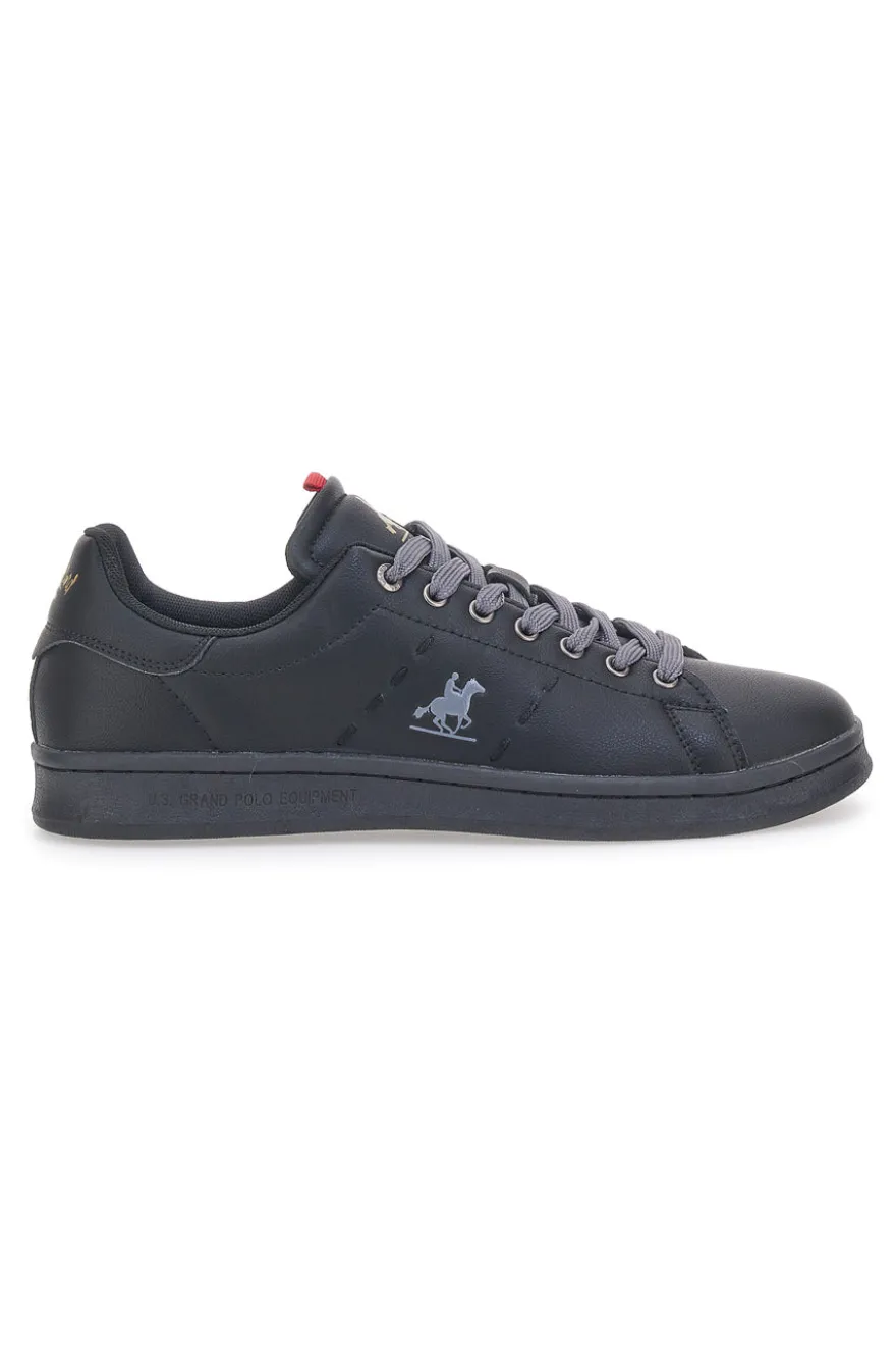 Sneakers Nere con Lacci e Logo Grigi U.S. POLO CLUB BOUGIE LTX