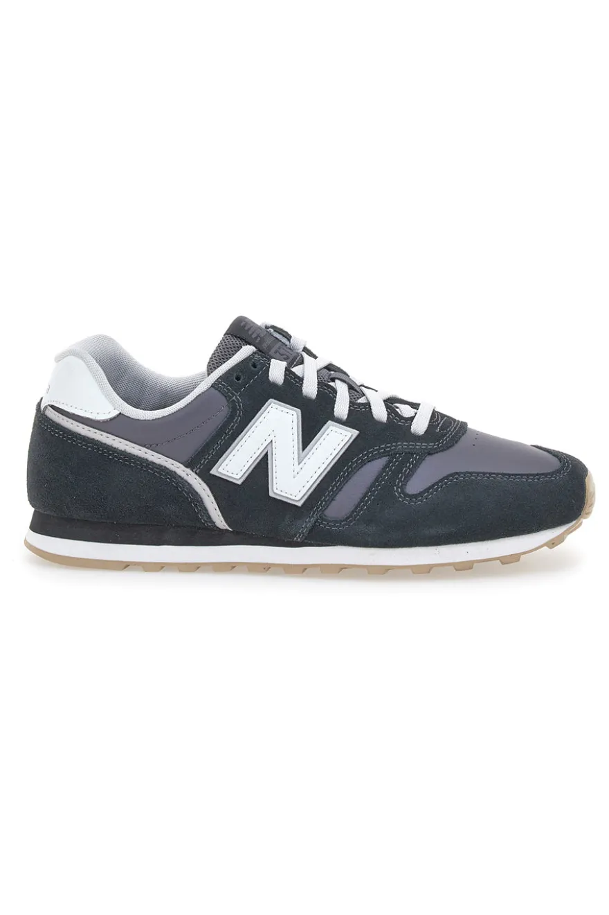 Sneakers Nere Con Pelle Scamosciata New Balance 373