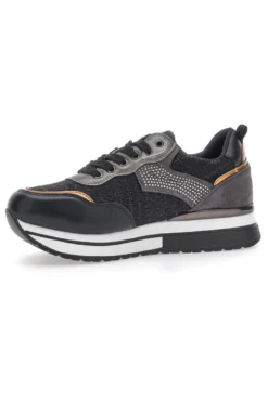 Sneakers Nere Con Platform Miss Pappalea 23011