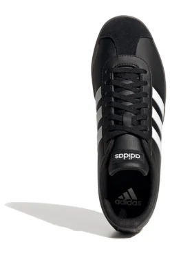 Sneakers nere con strisce bianche Adidas VL COURT BASE