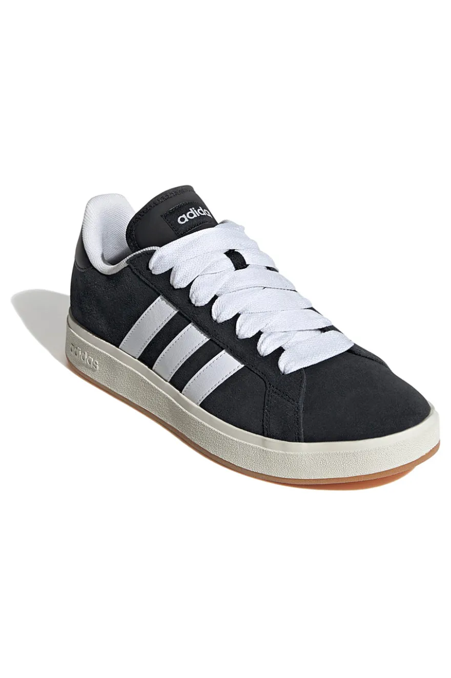 Sneakers nere con strisce bianche Adidas Grand Court Base 00s
