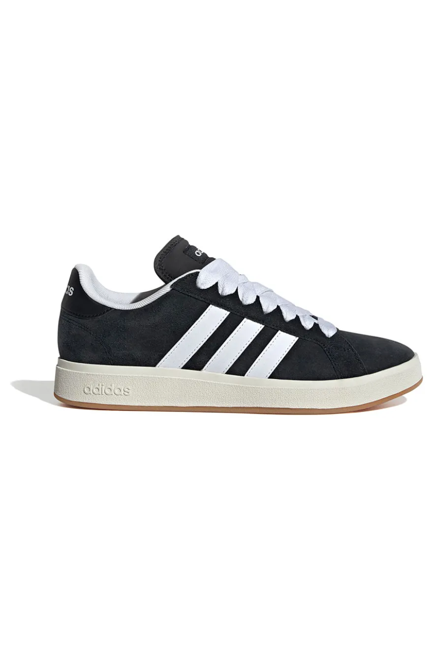 Sneakers nere con strisce bianche Adidas Grand Court Base 00s