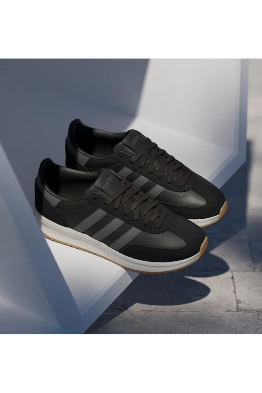 Sneakers nere con strisce grigie e suola ammortizzata Adidas Run 70s 2