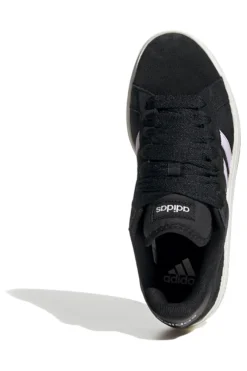 Sneakers nere con strisce lilla in suede Adidas Grand Court Base 00s