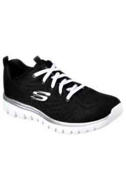 Sneakers nere con suola bianca in mesh e Memory Foam Skechers Graceful Get Connected