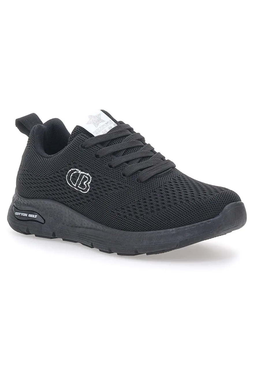 Sneakers Nere con Tomaia in Mesh COTTON BELT ELLIE