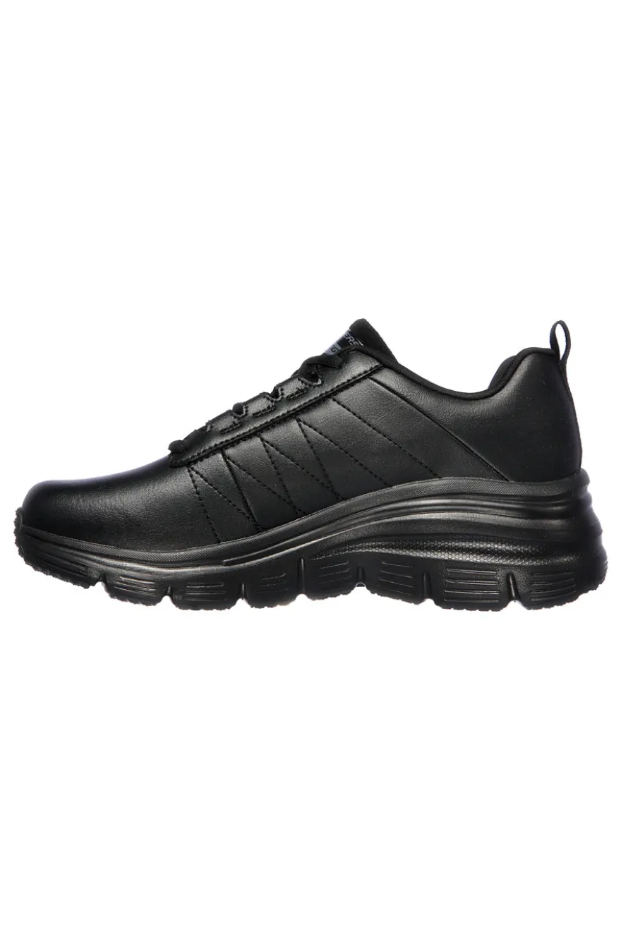 Sneakers Nere con Tomaia in Pelle Skechers Fashion Fit - Effortless