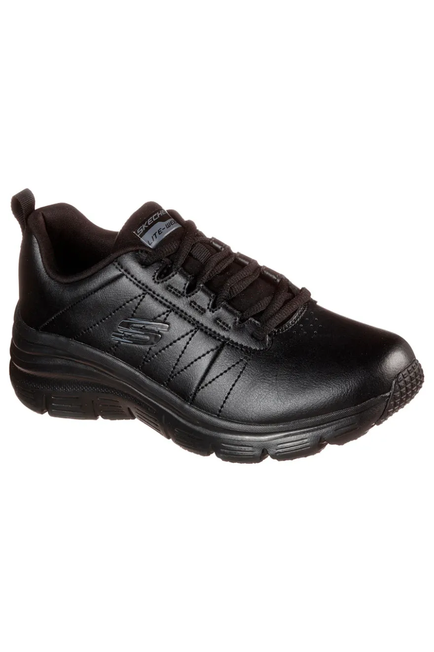 Sneakers Nere con Tomaia in Pelle Skechers Fashion Fit - Effortless