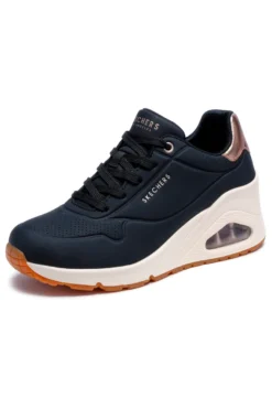 Sneakers nere con zeppa e dettagli metallici Skechers UNO Wedge Hi Steps