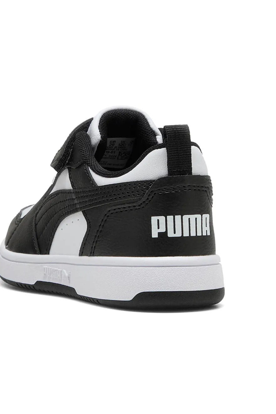 Sneakers nere e bianche con strappo Puma Rebound V6 Lo AC+ PS