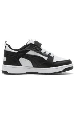 Sneakers nere e bianche con strappo Puma Rebound V6 Lo AC+ PS