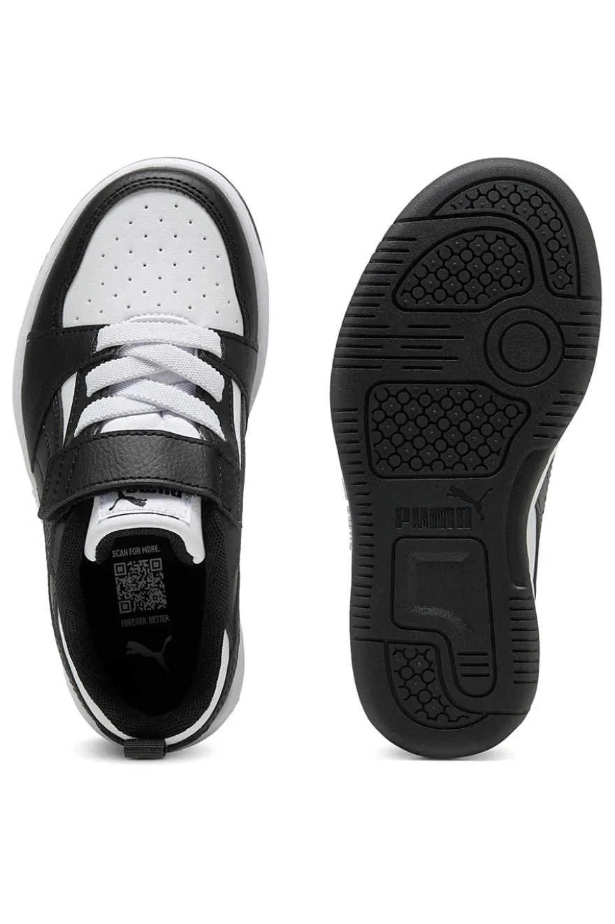 Sneakers nere e bianche con strappo Puma Rebound V6 Lo AC+ PS