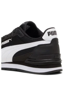 Sneakers nere e bianche in mesh Puma ST Runner v4 Mesh Jr