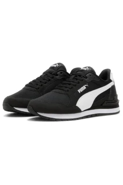 Sneakers nere e bianche in mesh Puma ST Runner v4 Mesh Jr