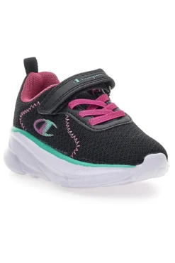 Sneakers nere e fuxia con strappo Champion HRO J G TD