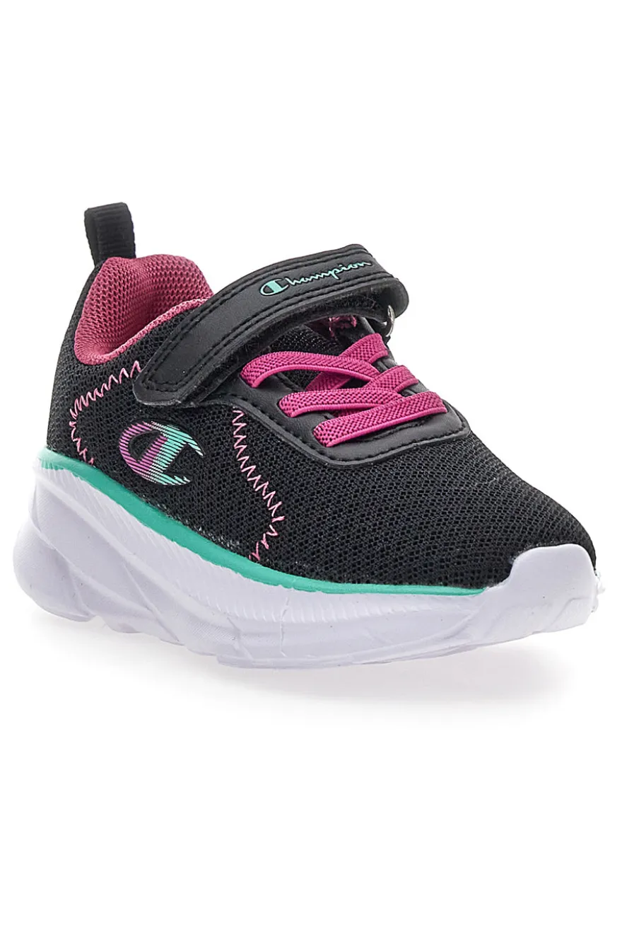 Sneakers nere e fuxia con strappo Champion HRO J G TD
