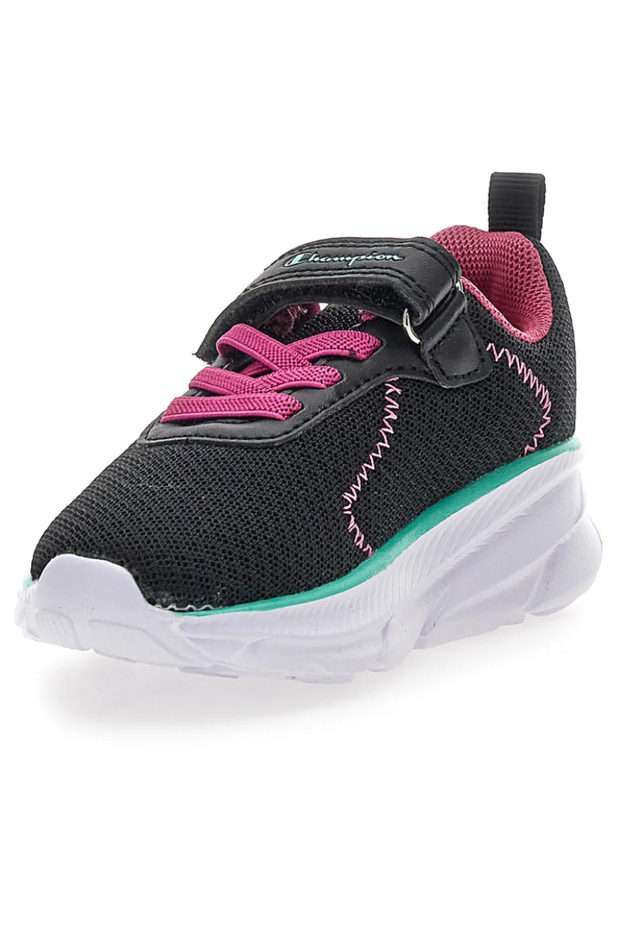 Sneakers nere e fuxia con strappo Champion HRO J G TD
