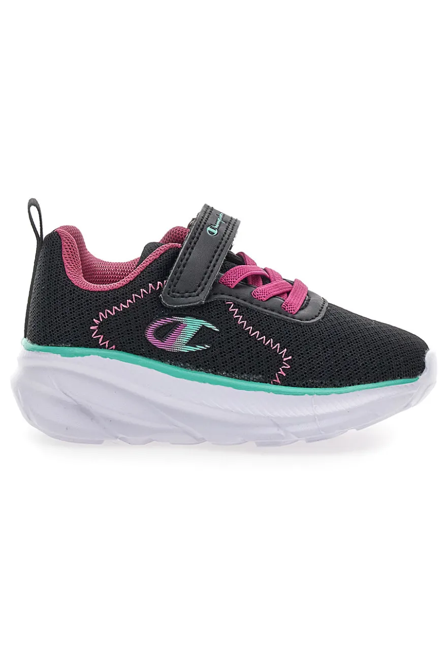 Sneakers nere e fuxia con strappo Champion HRO J G TD