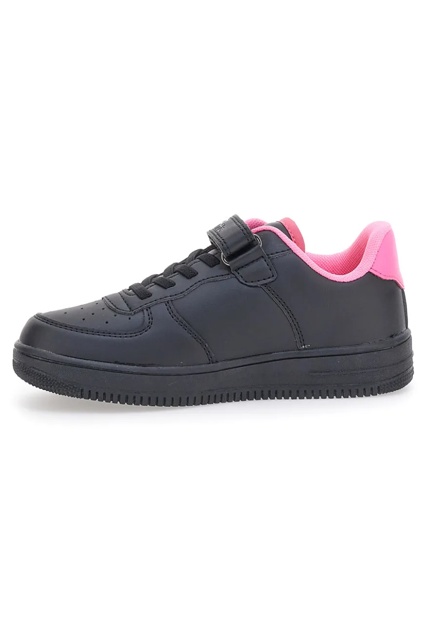 Sneakers nere e rosa con stampa colorata PITT KIDS K191562