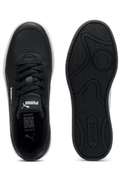 Sneakers nere in materiali sintetici con suola bicolore Puma Court Classic Clean Jr