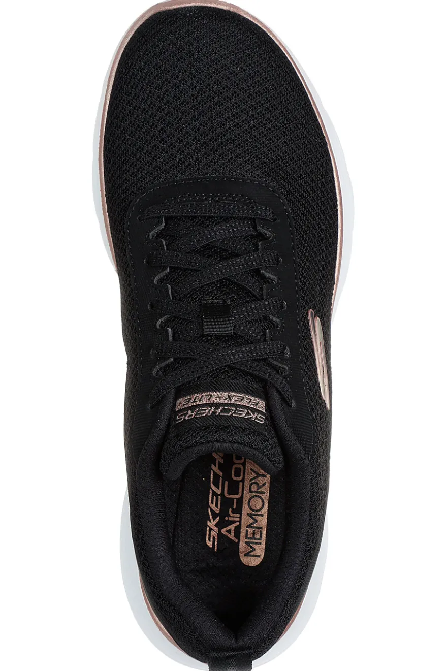Sneakers nere in mesh con Air-Cooled Memory Foam vegan Skechers R SPORT WOMENS