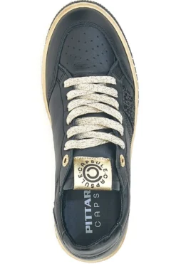 Sneakers nere in pelle con dettagli glitter Made in Italy Pittarello Capsule Kelly