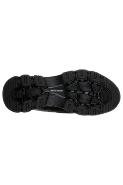 Sneakers nere in pelle con Memory Foam Skechers Iconic Unabashed